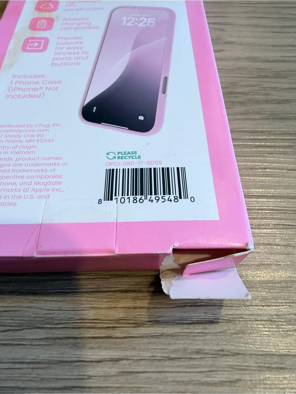 Pink iPhone Air Phone Case Wireless Charging Compatible New